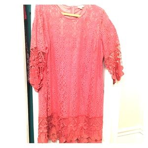 Mauve lace Avenue sheath dress 18-20